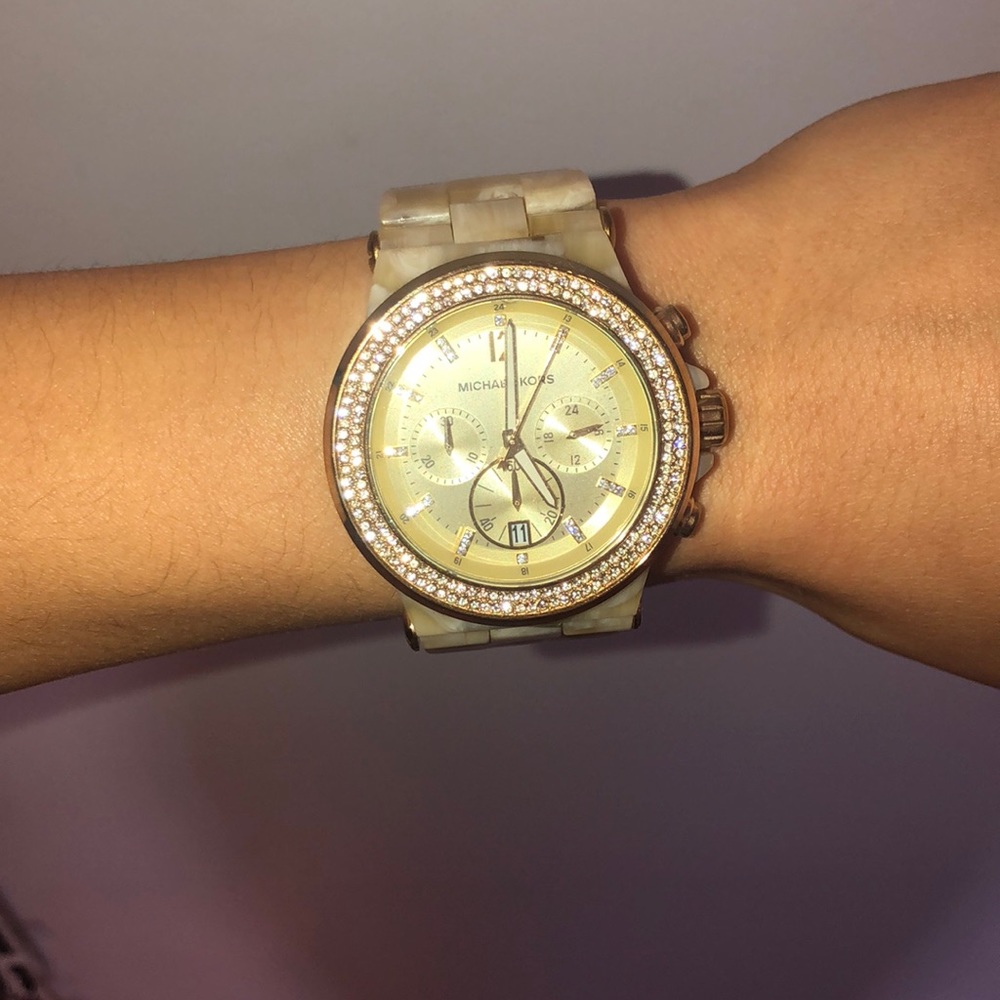 Michael Kors gold marble watch